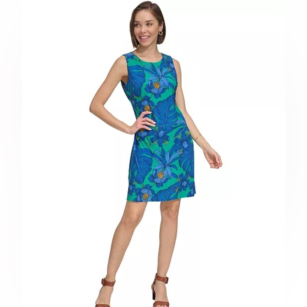 Tommy Hilfiger Printed A-Line Dress Size 14